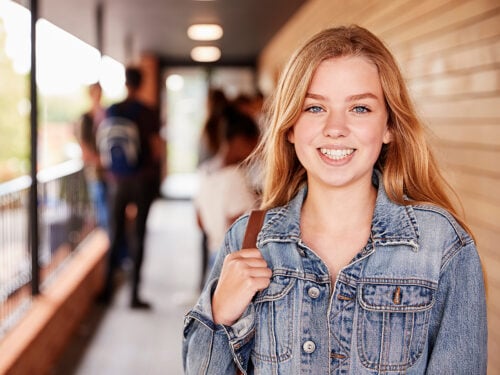 Portrait Of Female Teenage Student